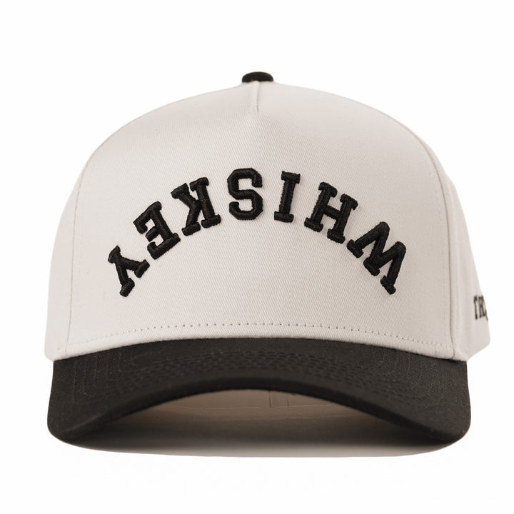 whiskey upside down snapback hat