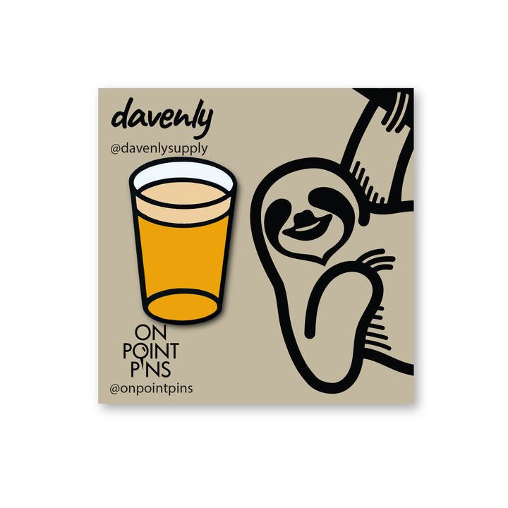 Beer Pint Glass Enamel Pin