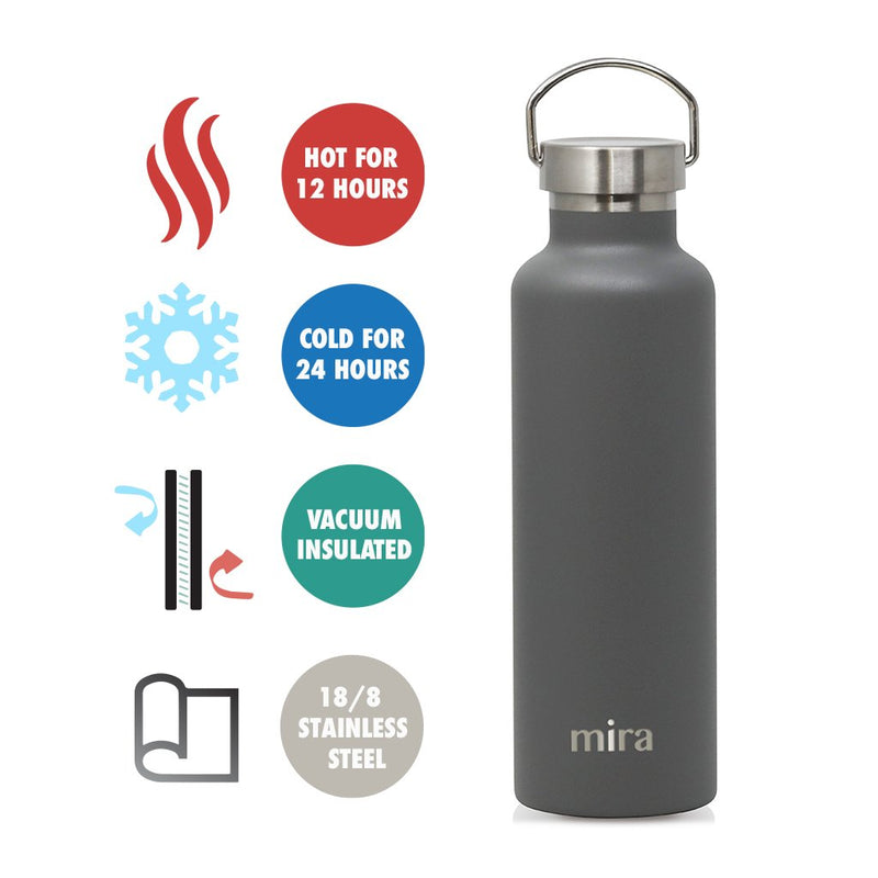 Alpine 25 oz Water Bottle (Gray)