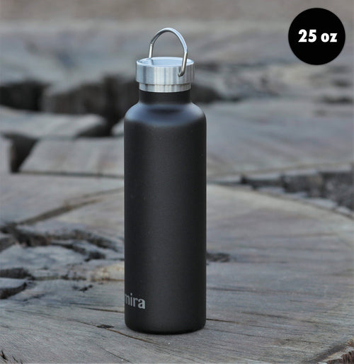 Mira Alpine 25 oz Water Bottle (Black)