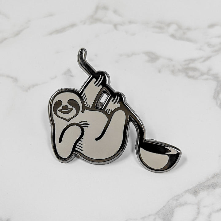 The Hungry Sloth Enamel Pin