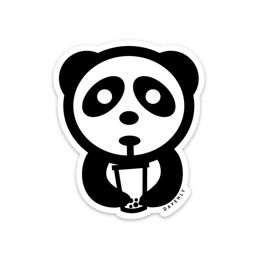 Boba Panda Sticker