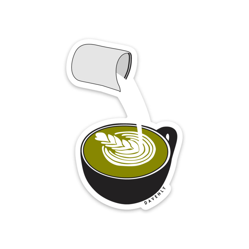 Matcha Latte Sticker