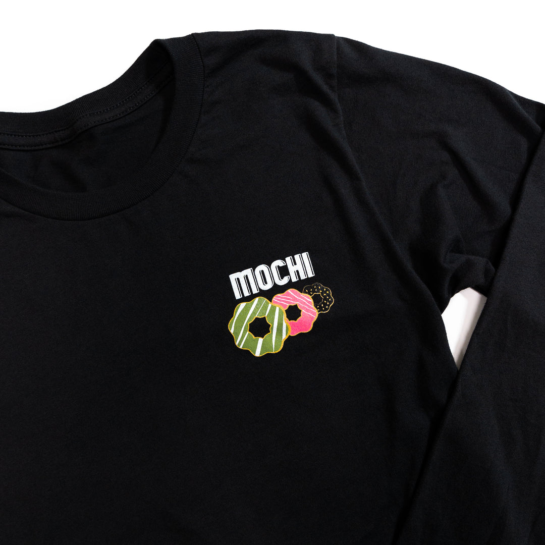 Mochi Donut T-Shirt Long Sleeve Black