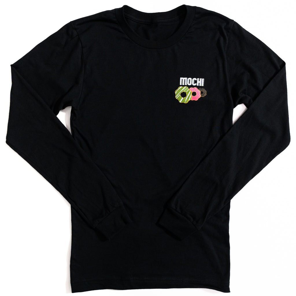 Mochi Donut T-Shirt Long Sleeve Black
